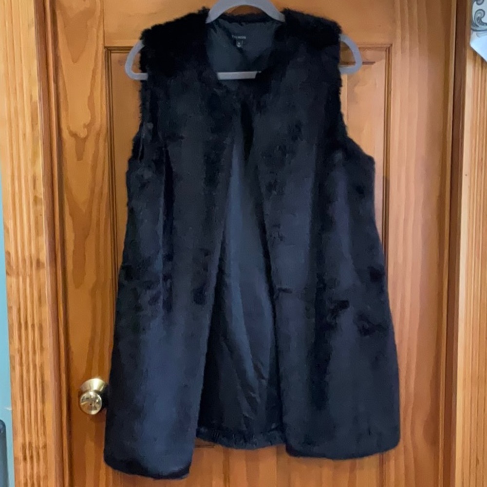 Faux fur vest